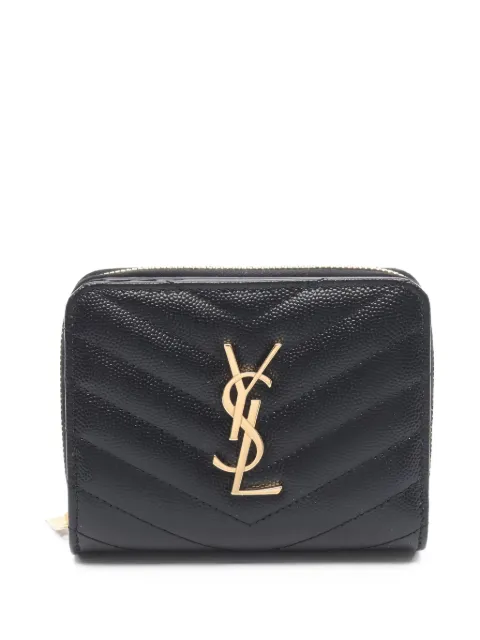 Saint Laurent cartera con motivo del monograma