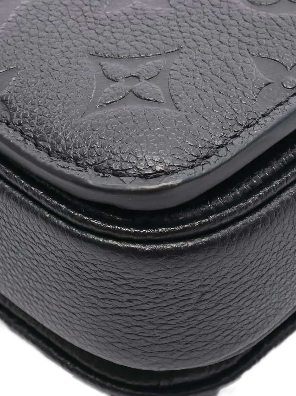 Pre-owned Louis Vuitton Métis Monogram-empreite Cross Body Bag In Black