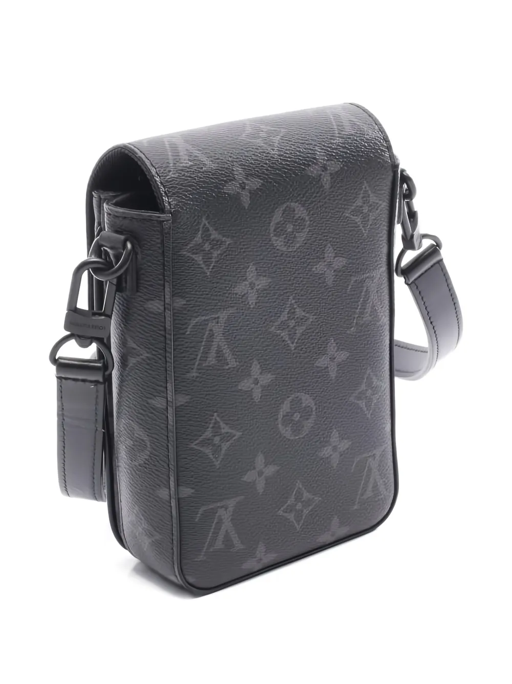 Pre-owned Louis Vuitton 2021s S-lock Monogram Eclipse Shoulder Bag In Black