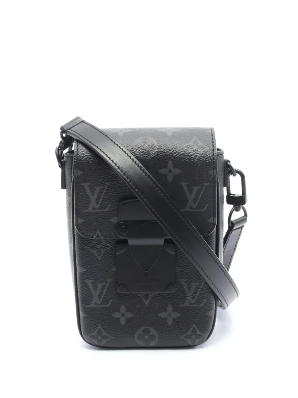 Louis Vuitton Pre-Owned 2021s S-Lock Monogram Eclipse shoulder bag - Louis Vuitton Pre-Owned 2021s S-Lock Monogram Eclipse shoulder bag -