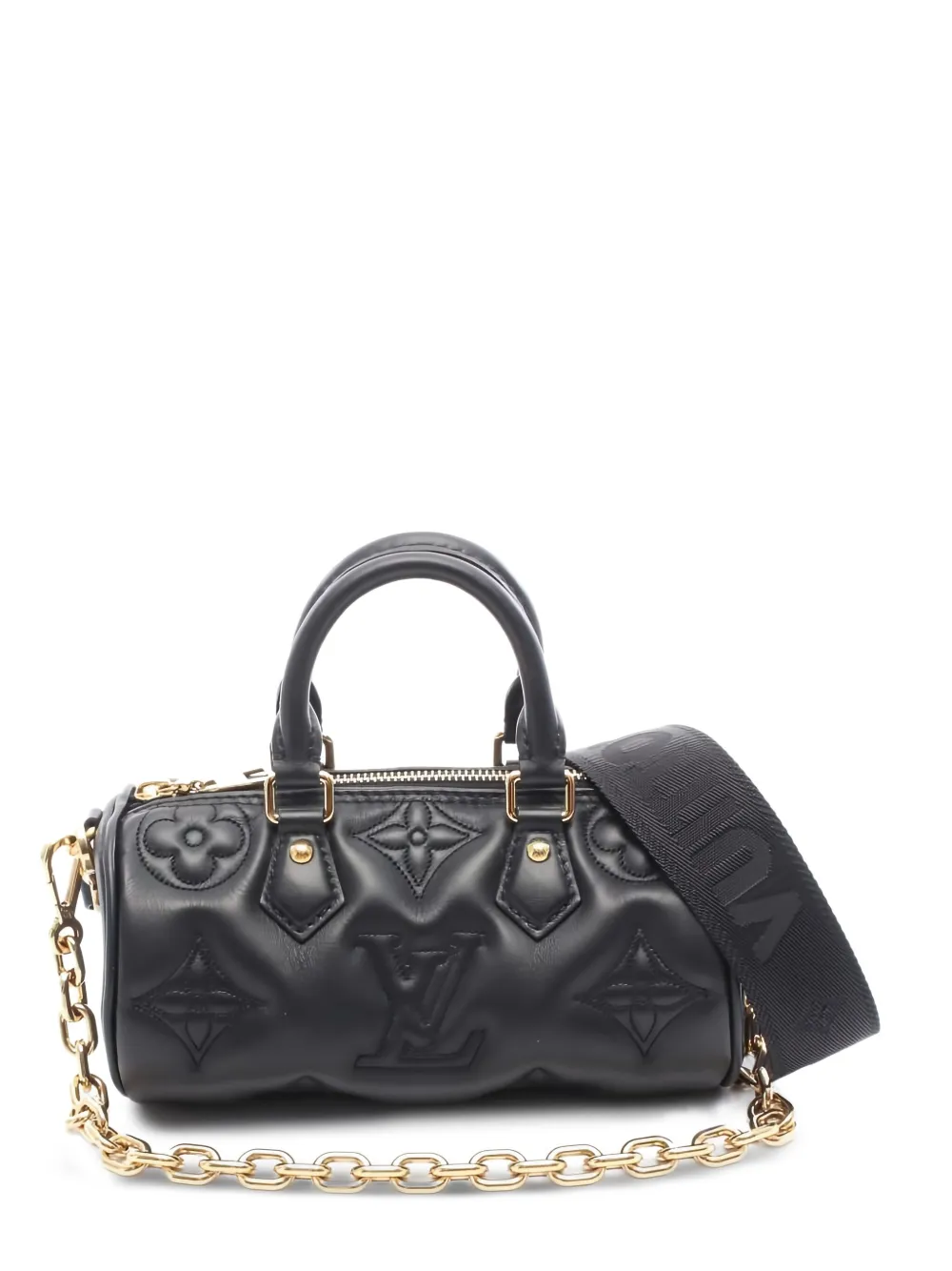 Pre-owned Louis Vuitton Papillon Bb Two-way Handbag In Black