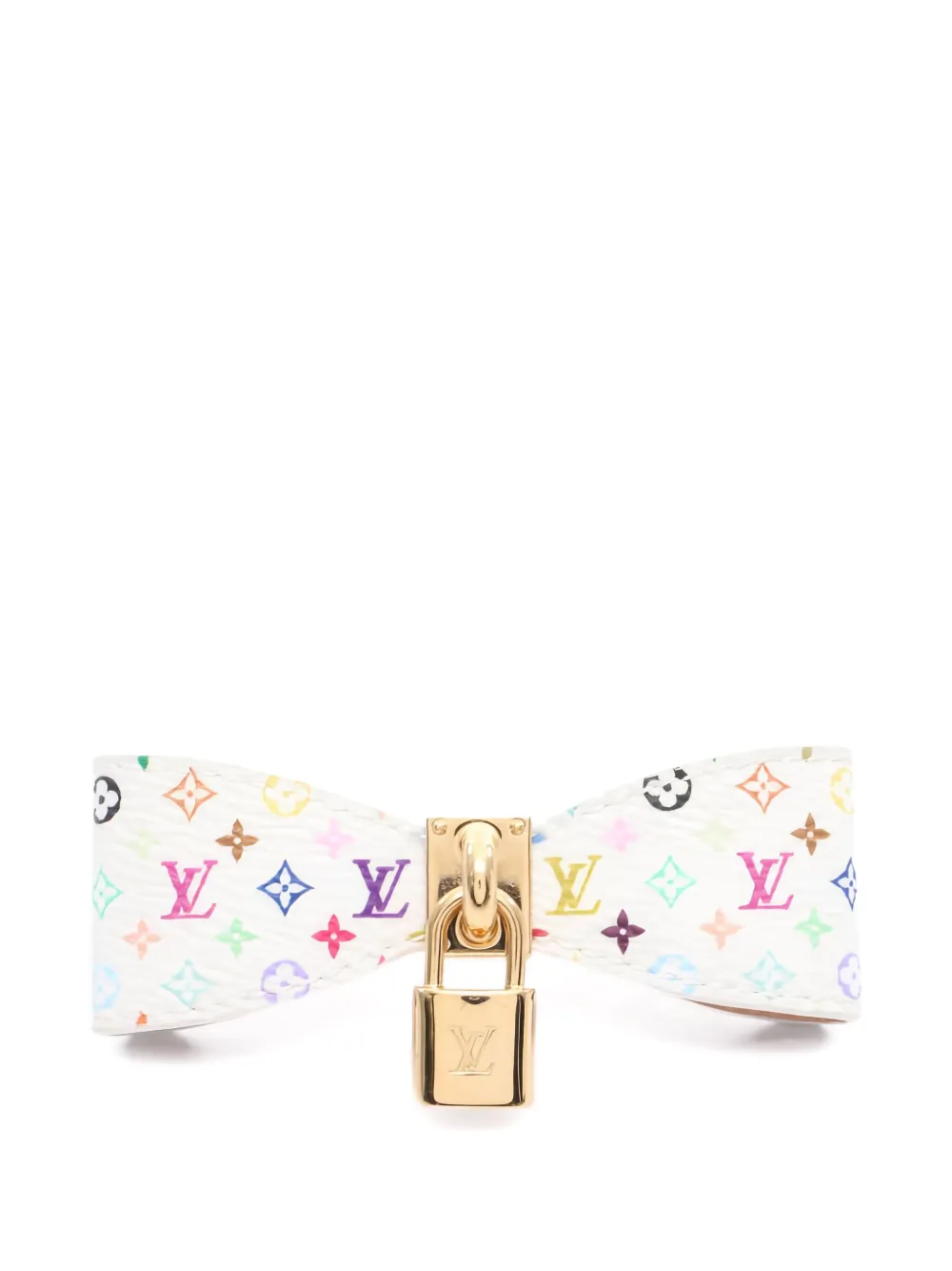 Louis Vuitton Pre-Owned × Takashi Murakami bow-detail hair clip | White | Image 1
