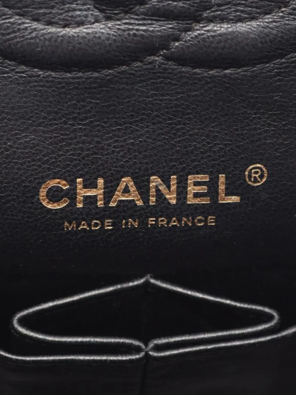 Pre-owned Chanel Double Flap Shoulder Strap In Black