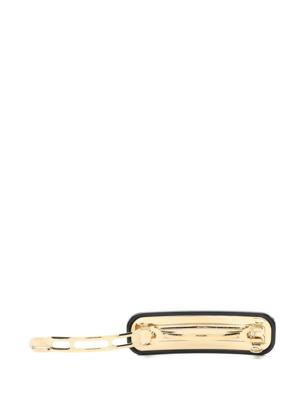 Pre-owned Miu Miu Logo-lettering Hair Clip In Black