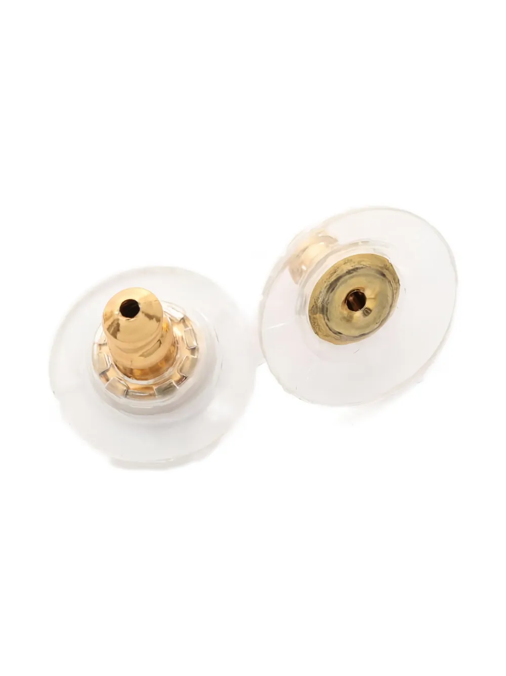 Pre-owned Chanel 1986-1988 Coco Mark Gp Charm Earrings In Gold