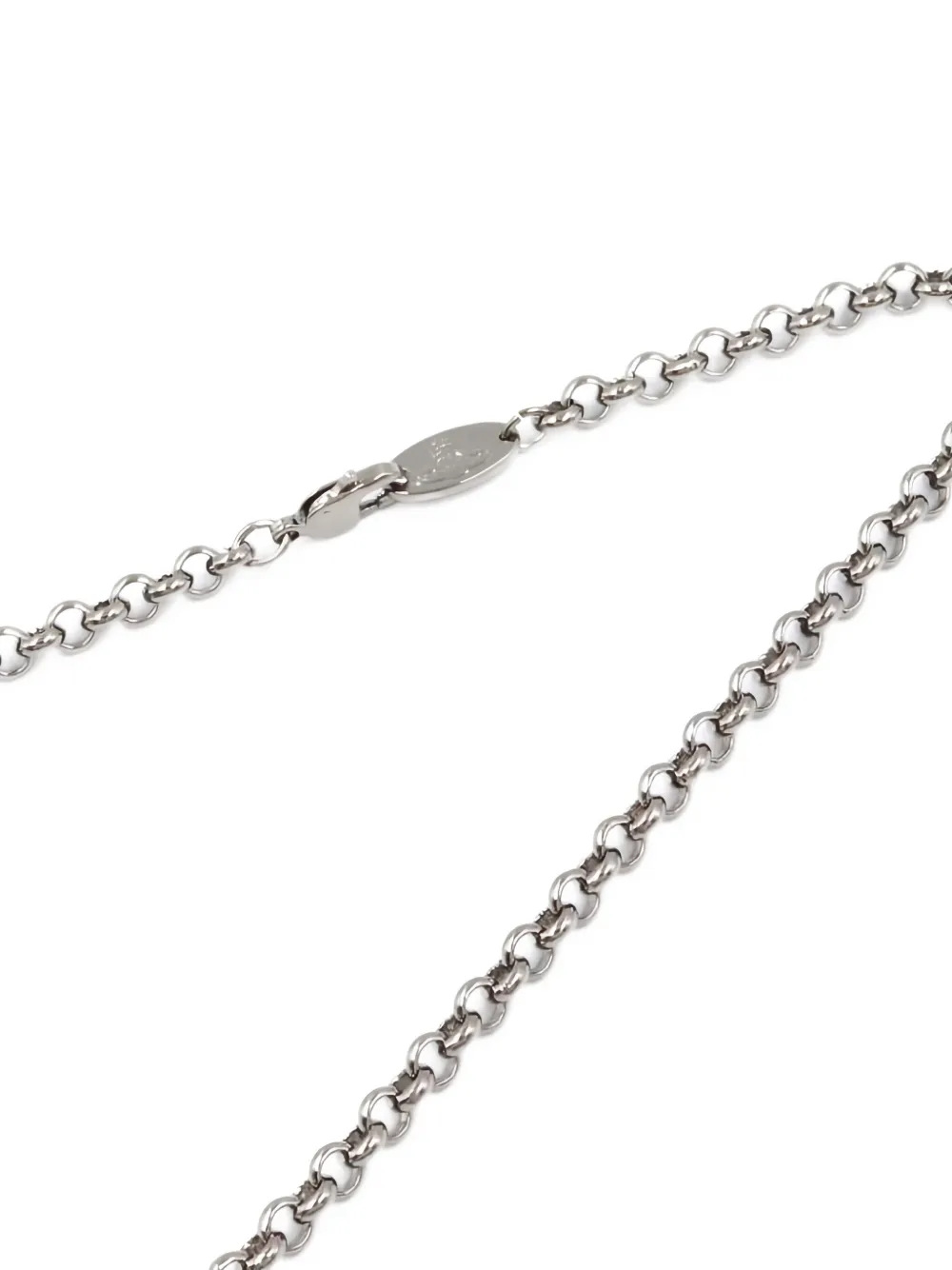 Pre-owned Vivienne Westwood 2020s Orb-pendant Necklace In Silver