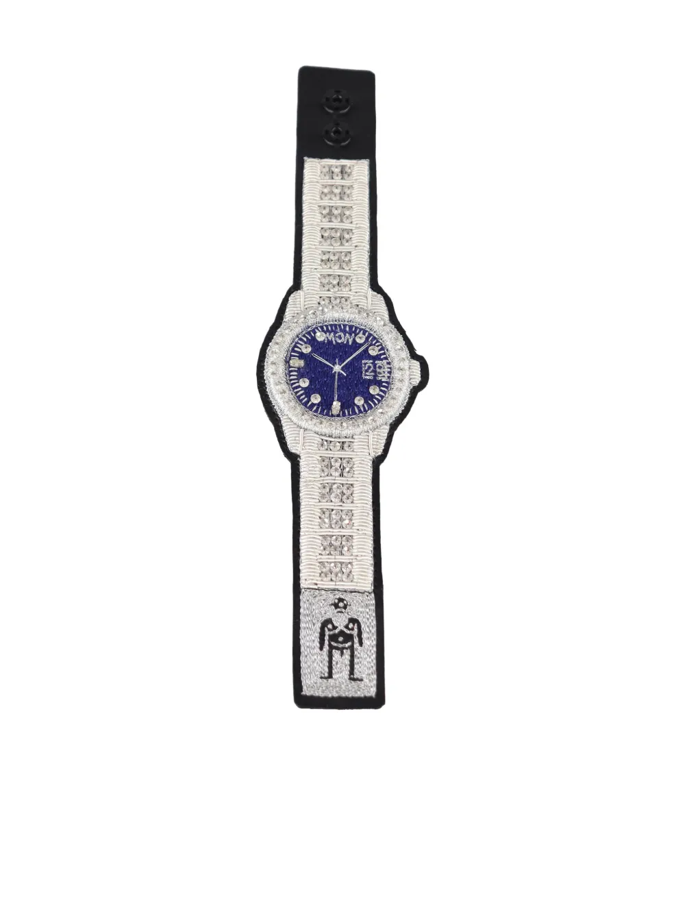 Walter Van Beirendonck embroidered bracelet | Blue | Image 1