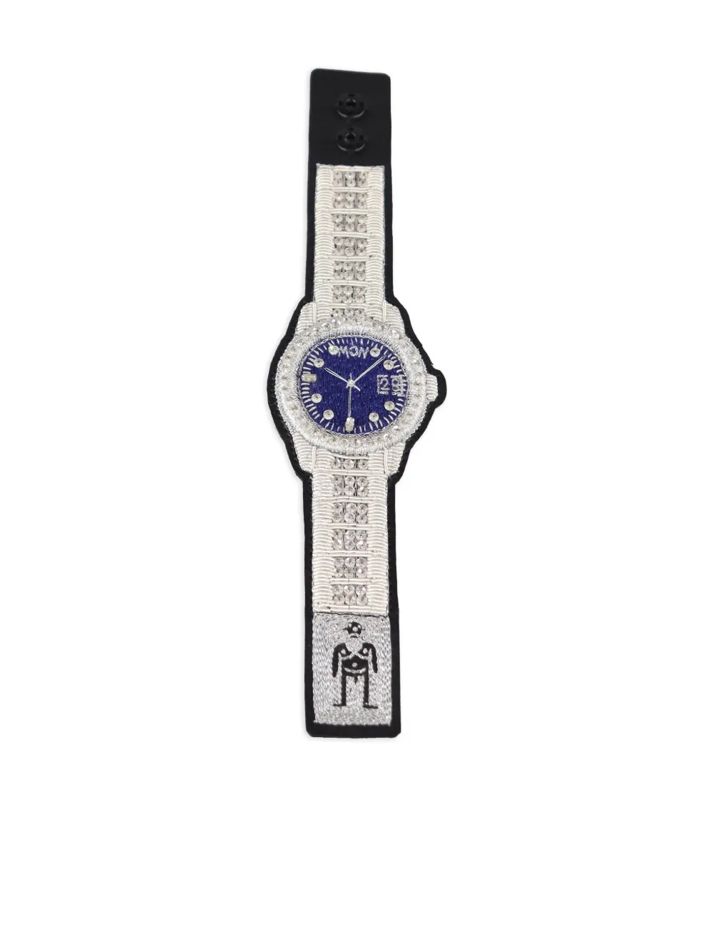 Walter Van Beirendonck embroidered bracelet | Blue | Image 1