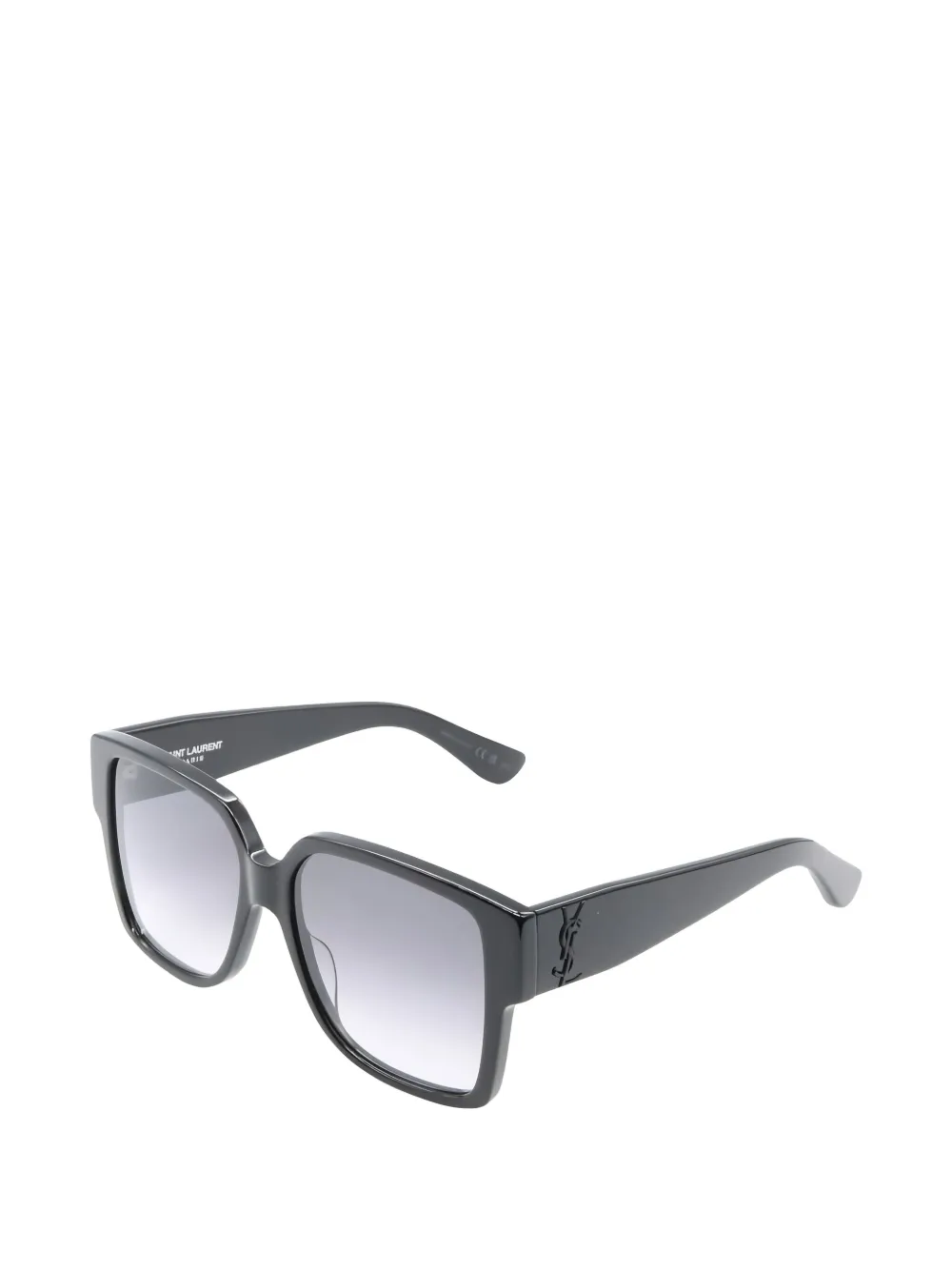 Saint Laurent Pre-Owned 2020s square logo-plaque sunglasses | Women | Image 2