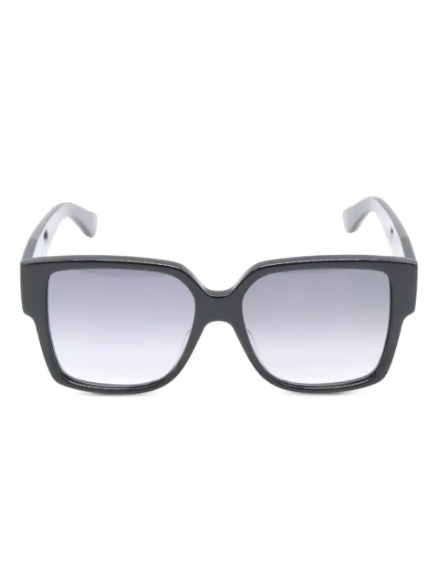 Saint Laurent Pre-Owned lentes de sol cuadradas con placa del logo 2020