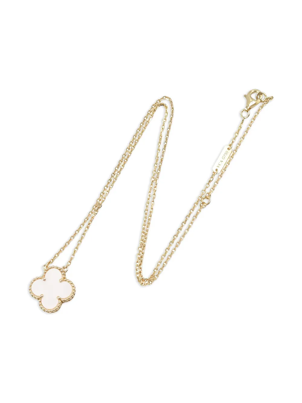 Van Cleef & Arpels Pre-Owned 18K yellow gold Alhambra mother of pearl necklace | Gold | Image 1