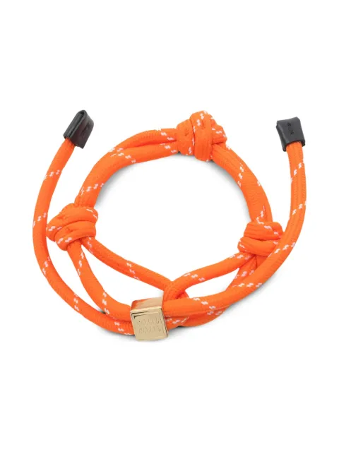 Miu Miu Pre-Owned logo-plaque bracelet