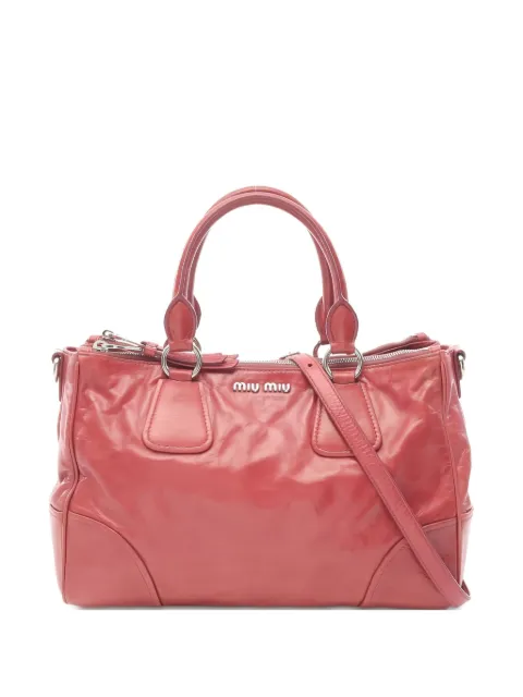 Miu Miu Pre-Owned 2000s leather tote bag