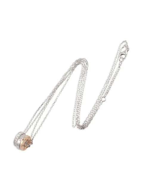 Cartier 2010s 18K white gold and 18K rose gold diamond necklace