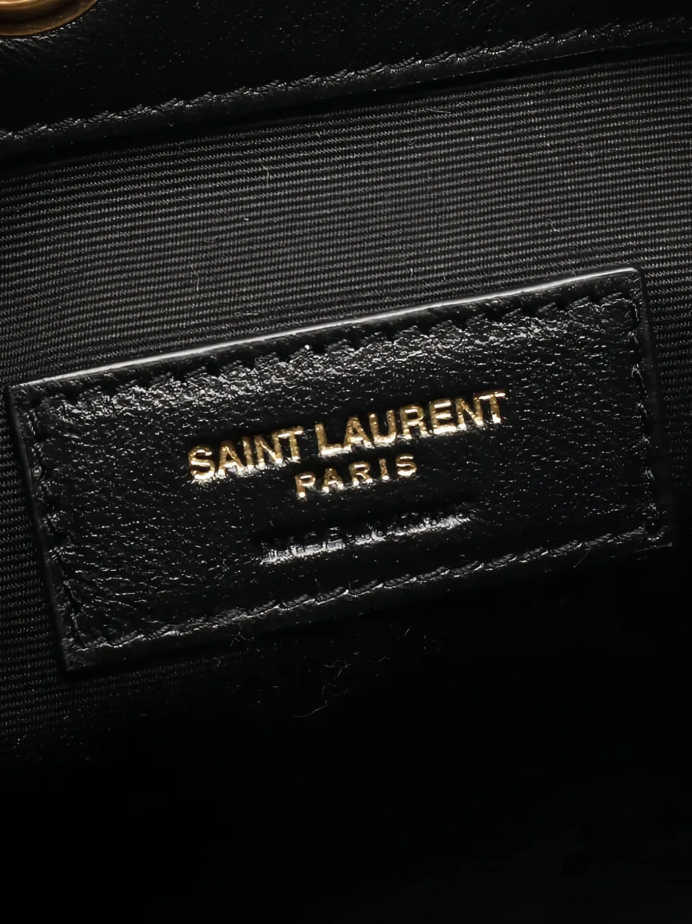 Pre-owned Saint Laurent Mini Joe Bucket Bag In Black
