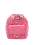 CHANEL Pre-Owned chain-detail diamond-quilted backpack - Pink