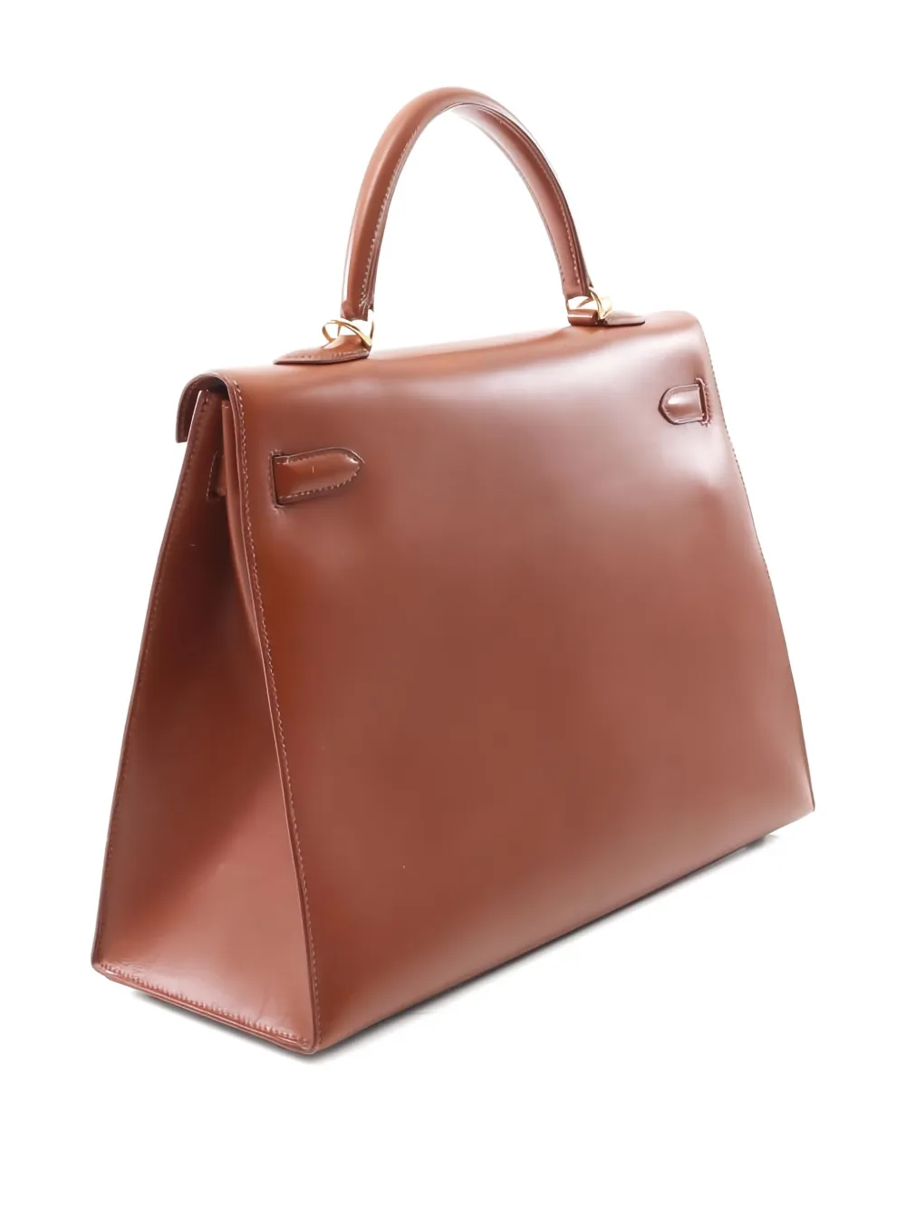 Pre-owned Hermes Kelly 35 Two-way Handbag In Brown