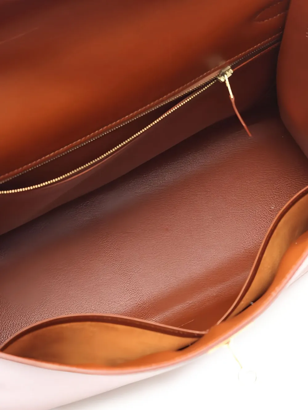 Pre-owned Hermes Kelly 35 Two-way Handbag In Brown