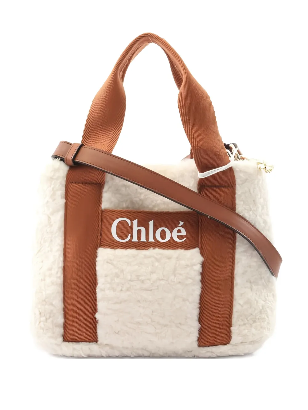 Pre-owned Chloé 2020s Logo-print Tote Bag In White