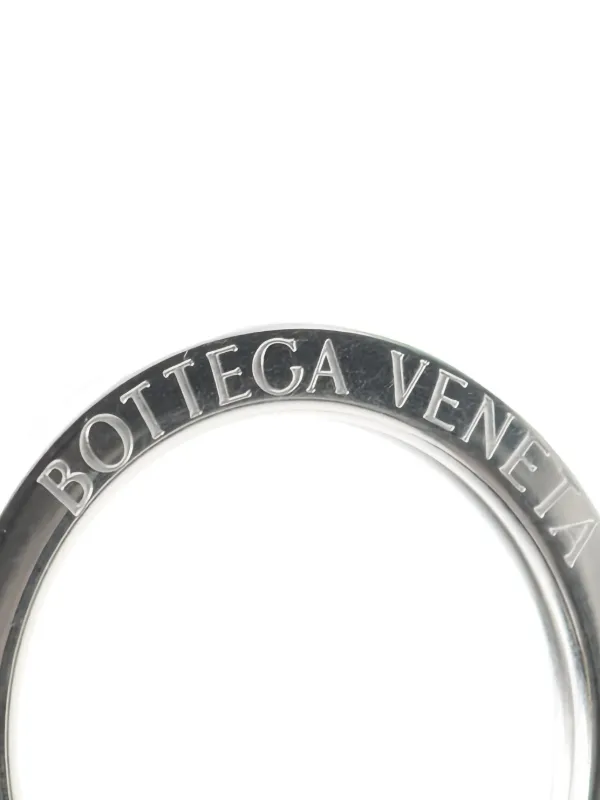Bottega Veneta Pre-Owned 2020s Leather Key Ring | Black | FARFETCH GE