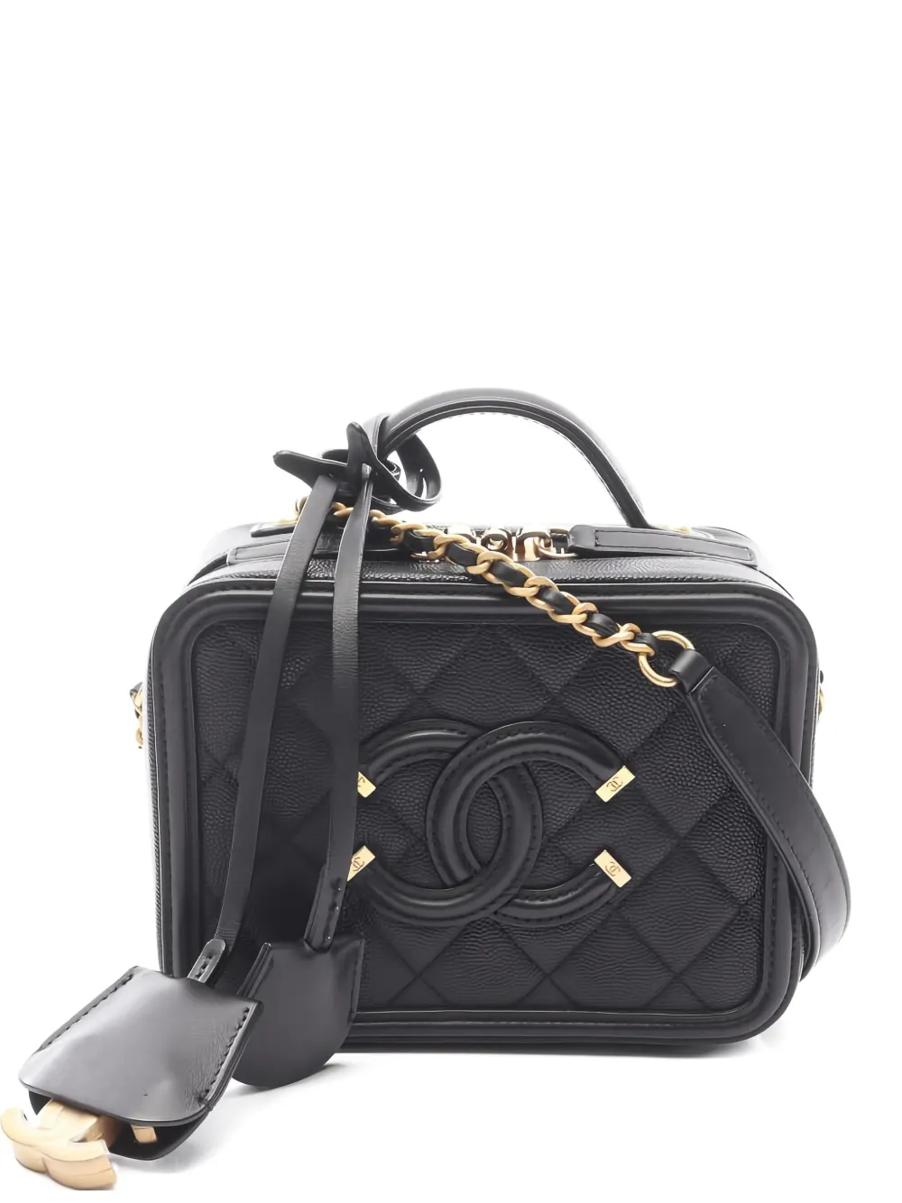 CHANEL Pre-Owned 2018 CC quilted tote bag | Black | Image 1