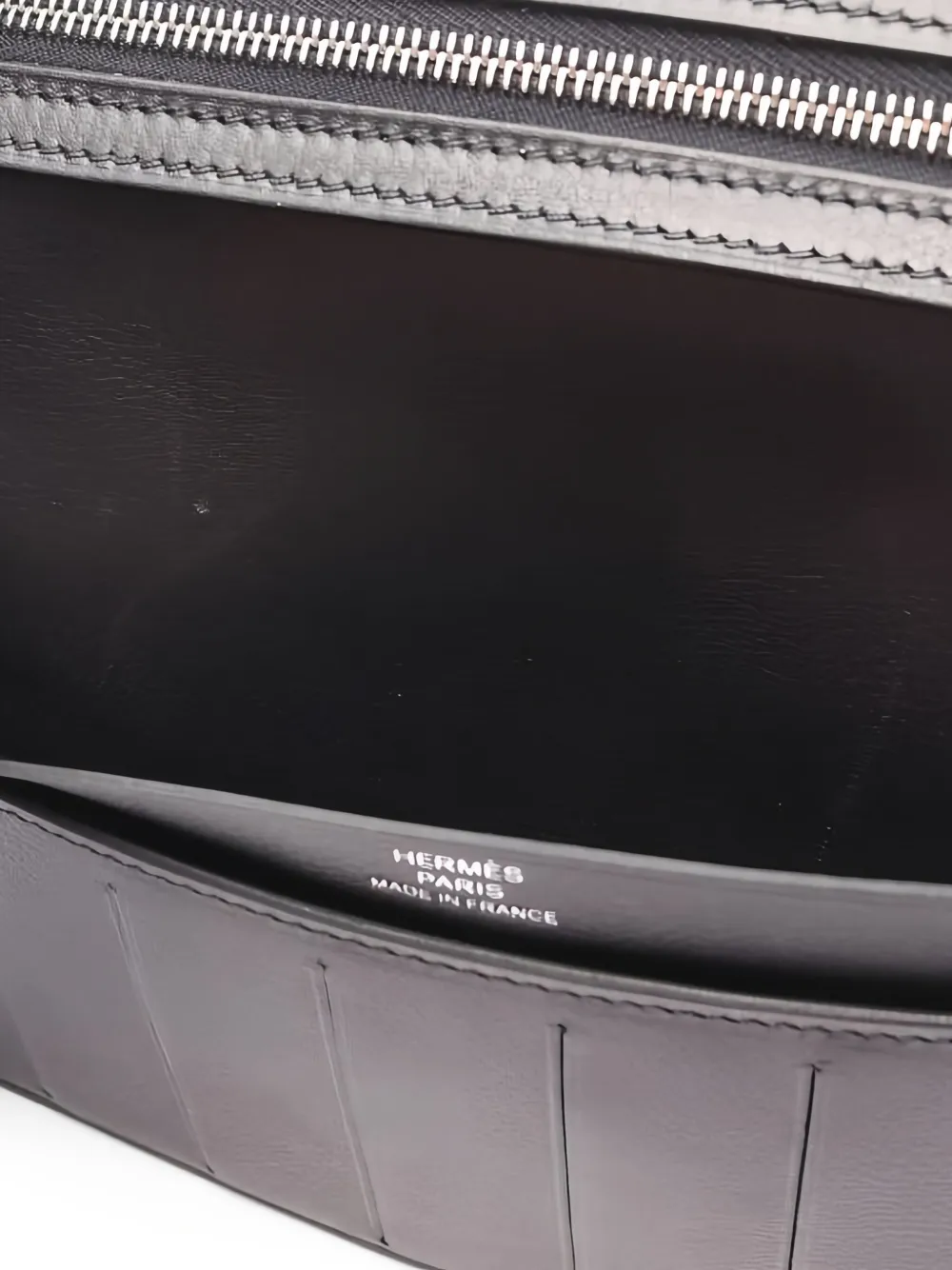 Pre-owned Hermes 2024s Citizen Leather Wallet In Black