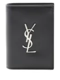 Saint Laurent Pre-Owned Cassandre leather wallet - Black