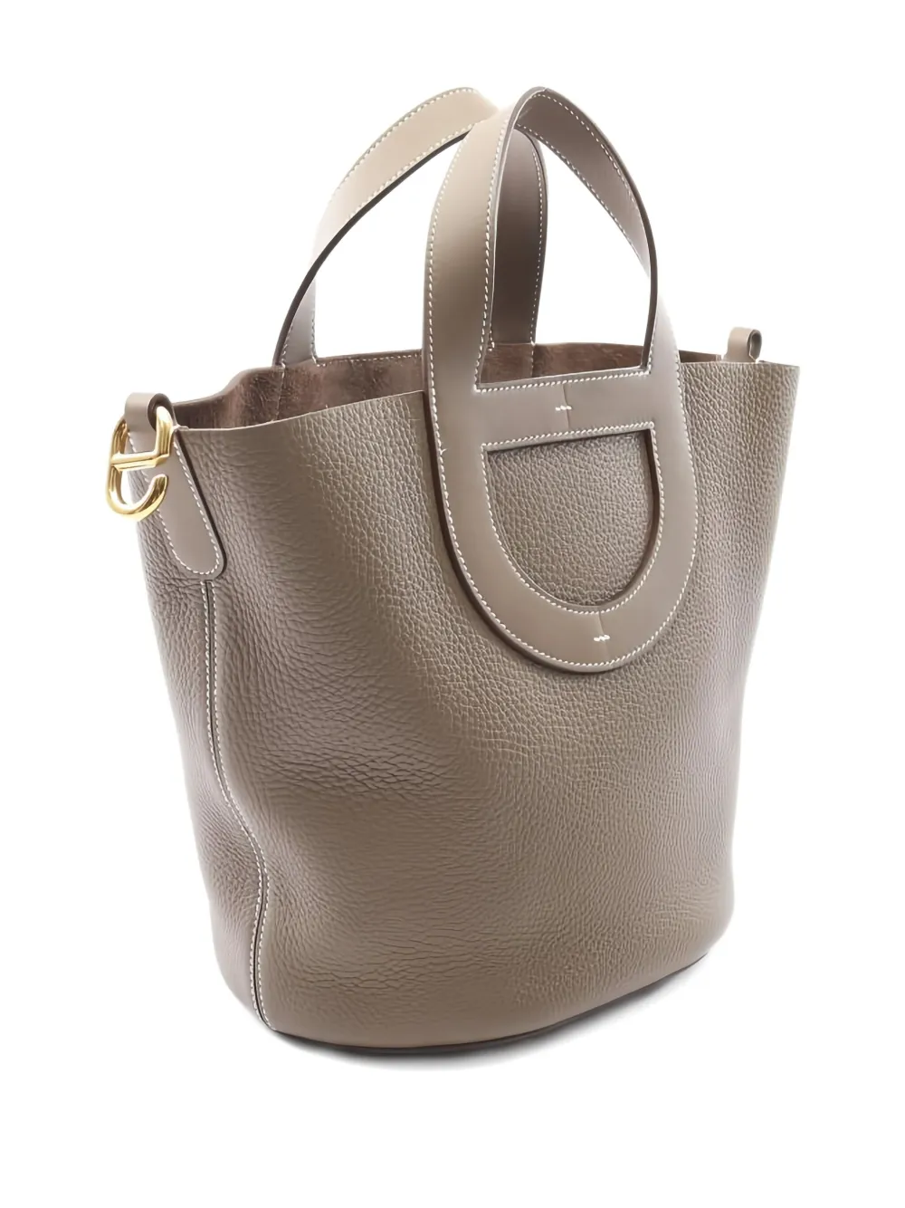Pre-owned Hermes In-the-loop 23 Handbag In Brown