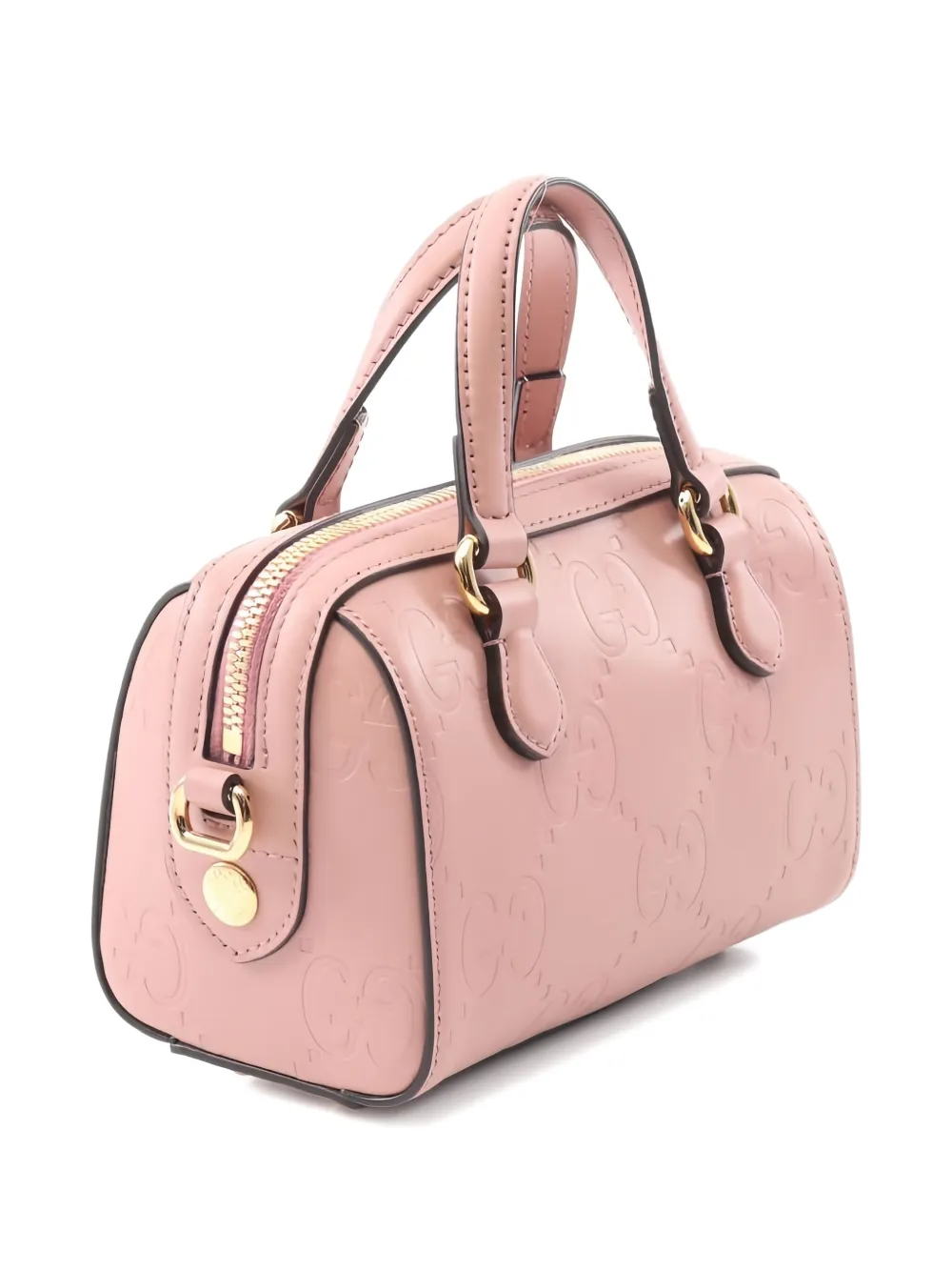 Pre-owned Gucci Mini Gg Super Two-way Handbag In Pink