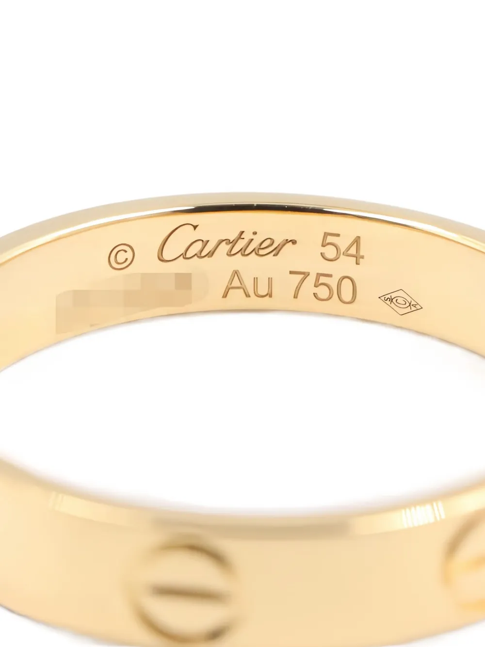 Pre-owned Cartier 18k Yellow Gold Mini Love Ring