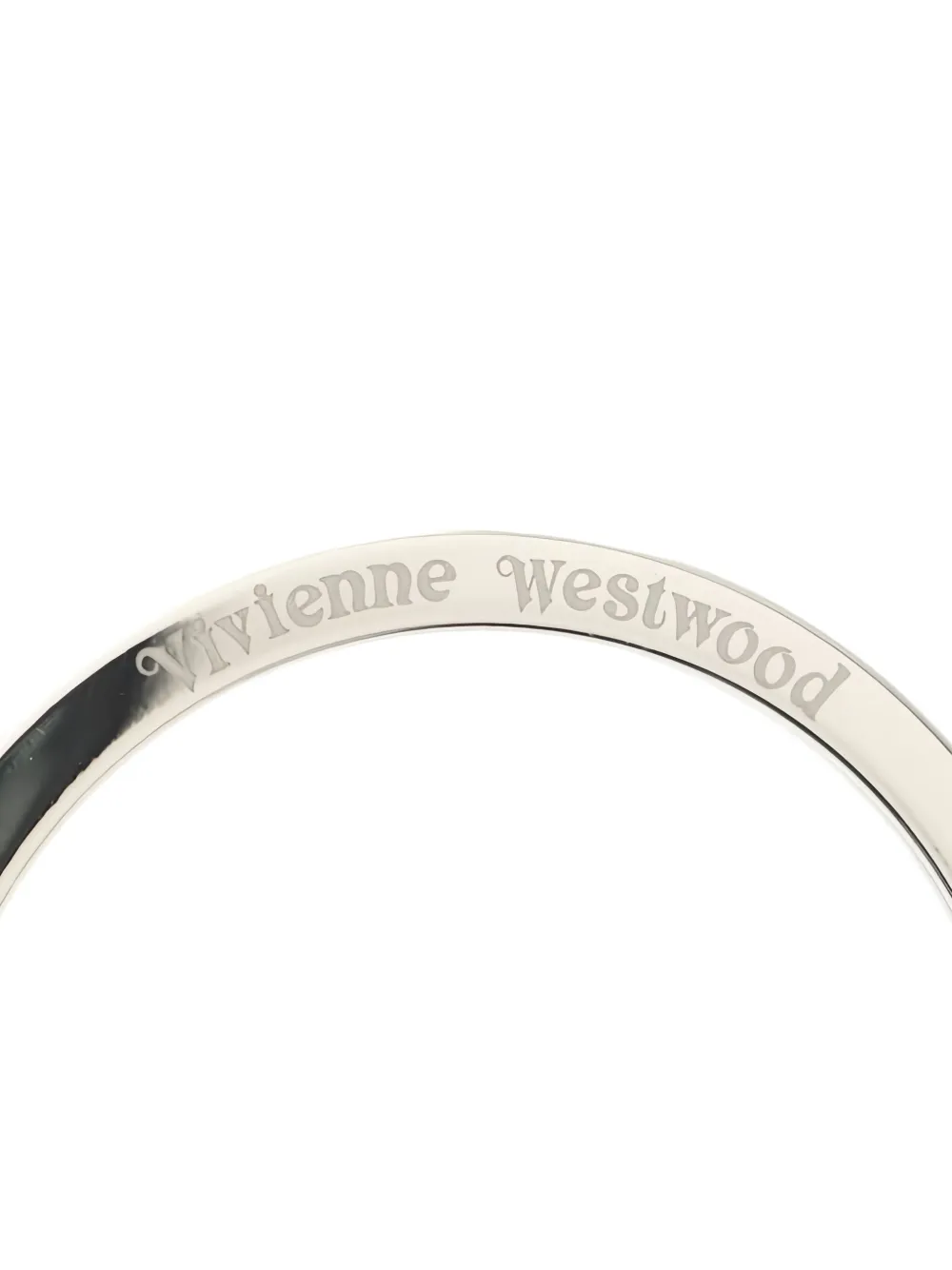Pre-owned Vivienne Westwood 2020s Heart-shapped Orb Keyring In Black