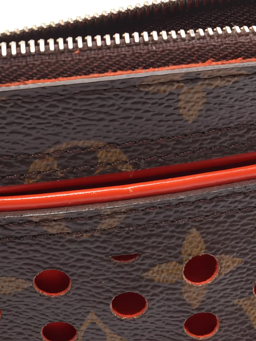 Pre-owned Louis Vuitton Pochette Plat Wallet In Brown