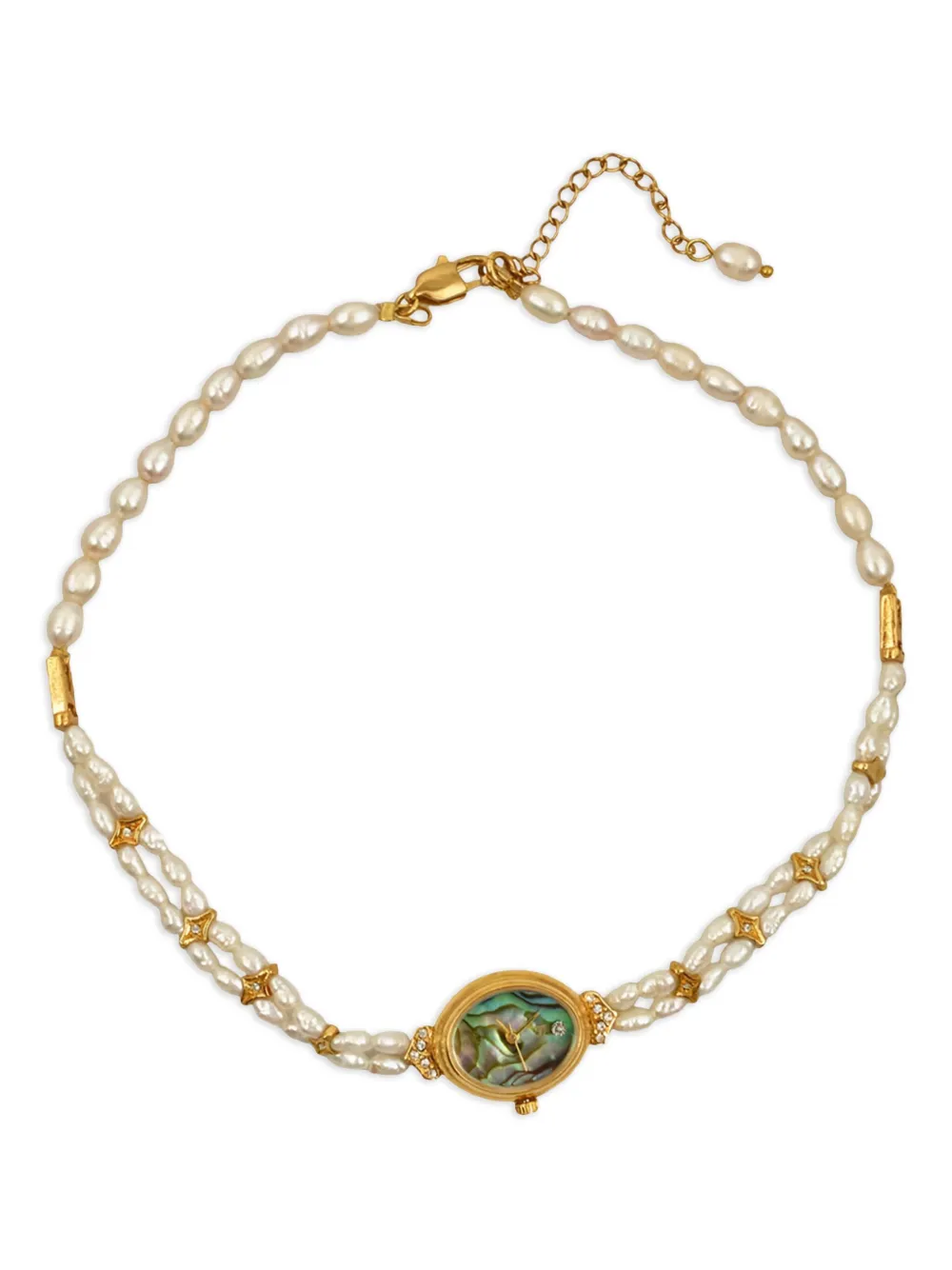 Mayol Morweena Pearl-embellished Choker In Gold