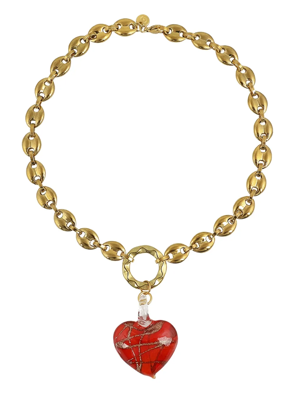 Mayol Heart Of Glass Necklace In Gold