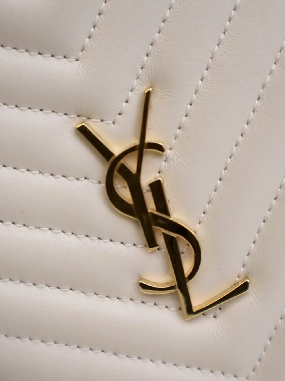 Saint Laurent Pre-Owned 2022 Baby Chevron Calfskin Round Vinyle belt bag | Pre-Owned | Image 2