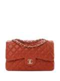 CHANEL Pre-Owned 2021-2025 Jumbo Classic Lambskin Double Flap shoulder bag - Red