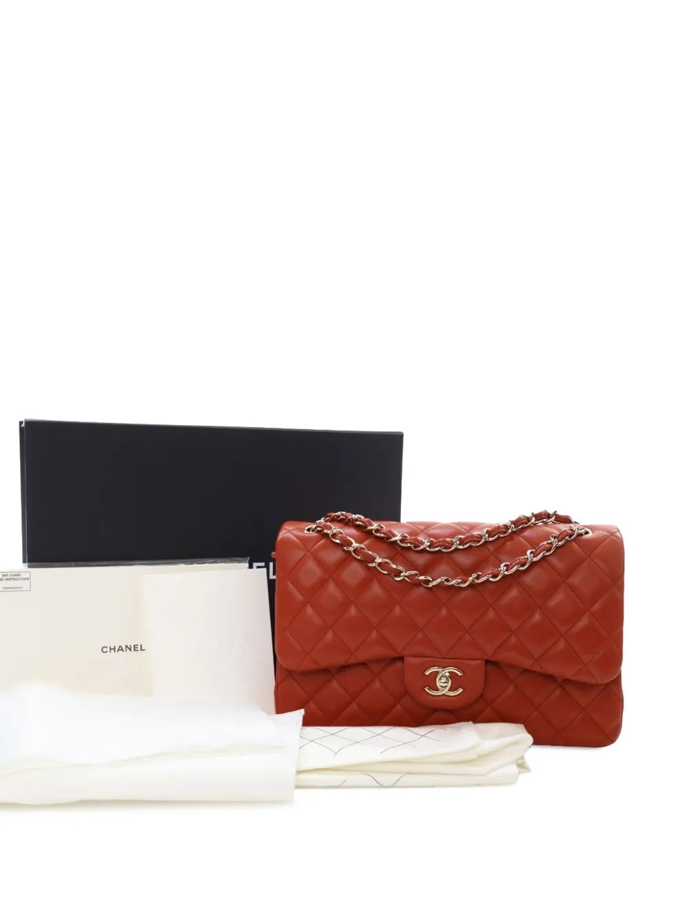 CHANEL Pre-Owned 2021-2025 Jumbo Classic Lambskin Double Flap shoulder bag | Pre-Owned | Image 2