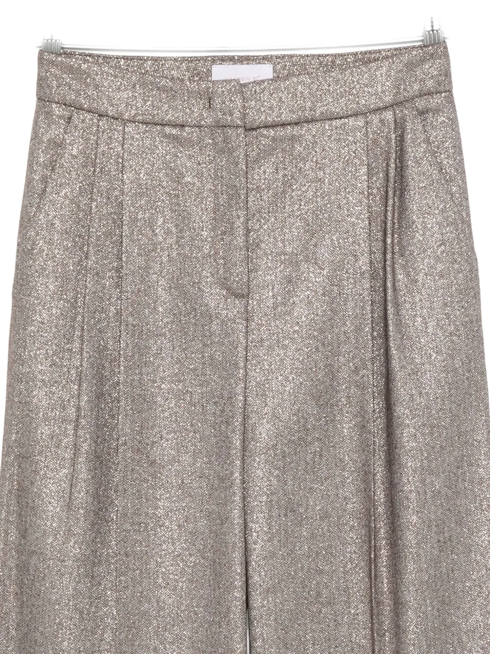 Via Masini 80 Pleated-detailing Trousers In Gray