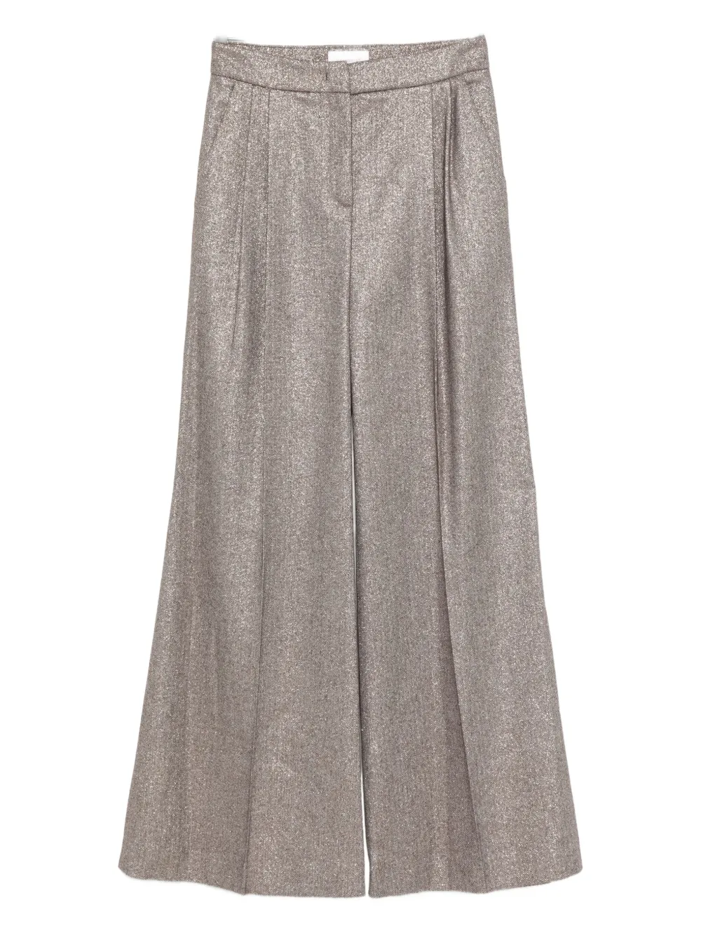 Via Masini 80 pleated-detailing trousers | Brown | Image 1