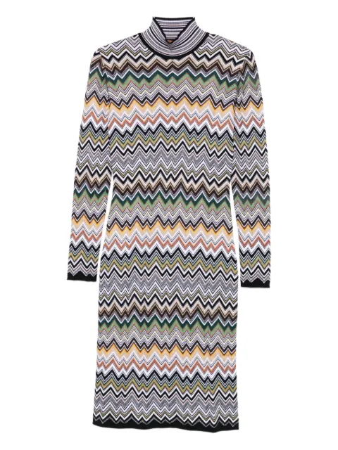 Missoni vestido midi con cuello de tortuga