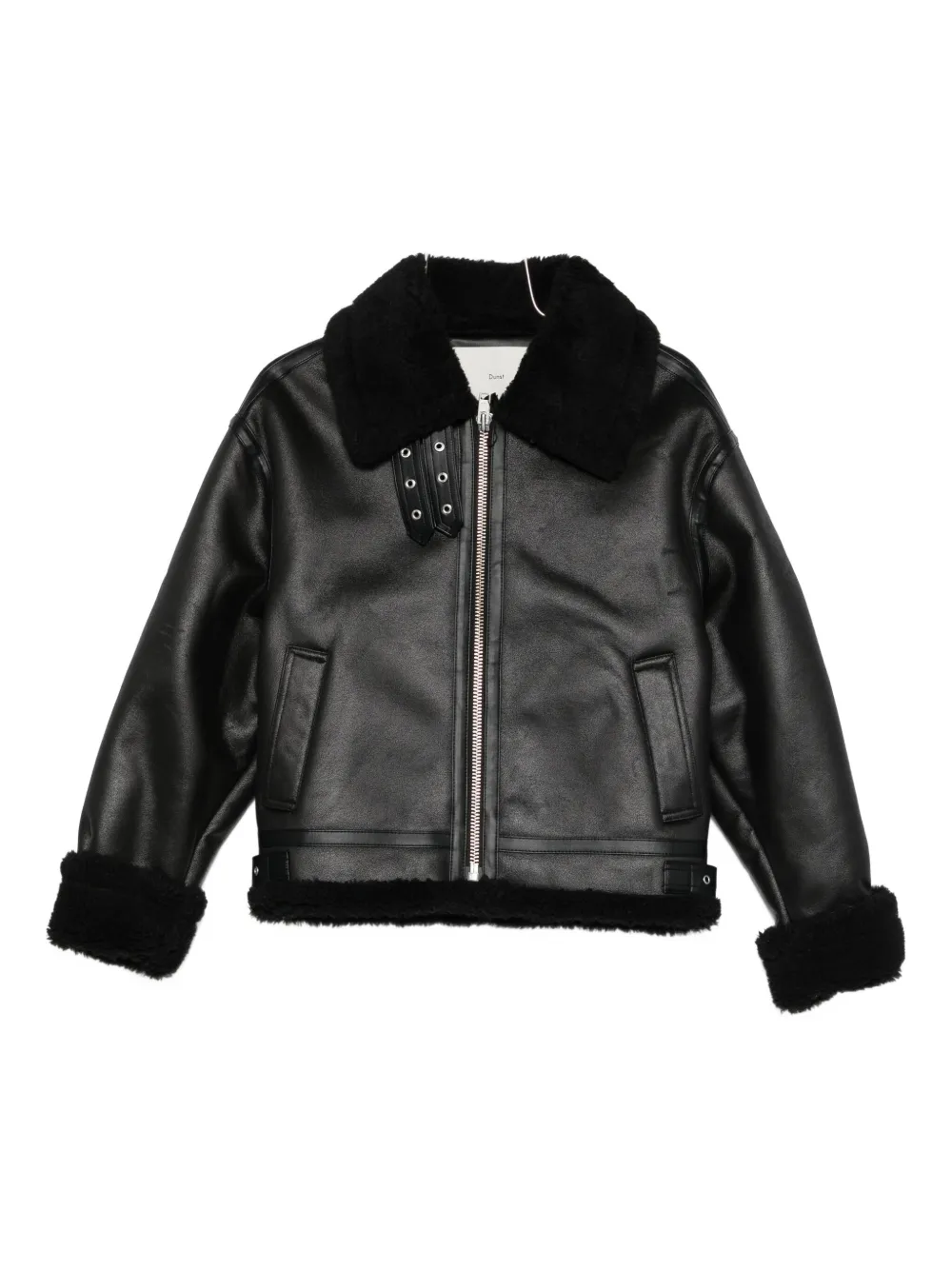 DUNST faux-fur collar jacket | Black | Image 1