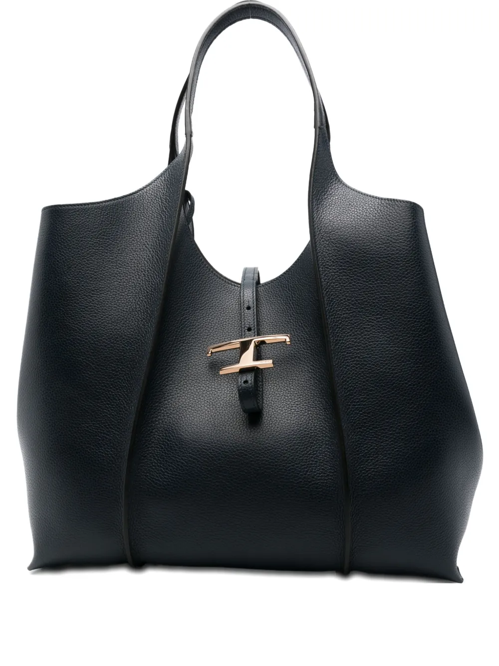 Tod's Medium Leather Tote Bag In Blue