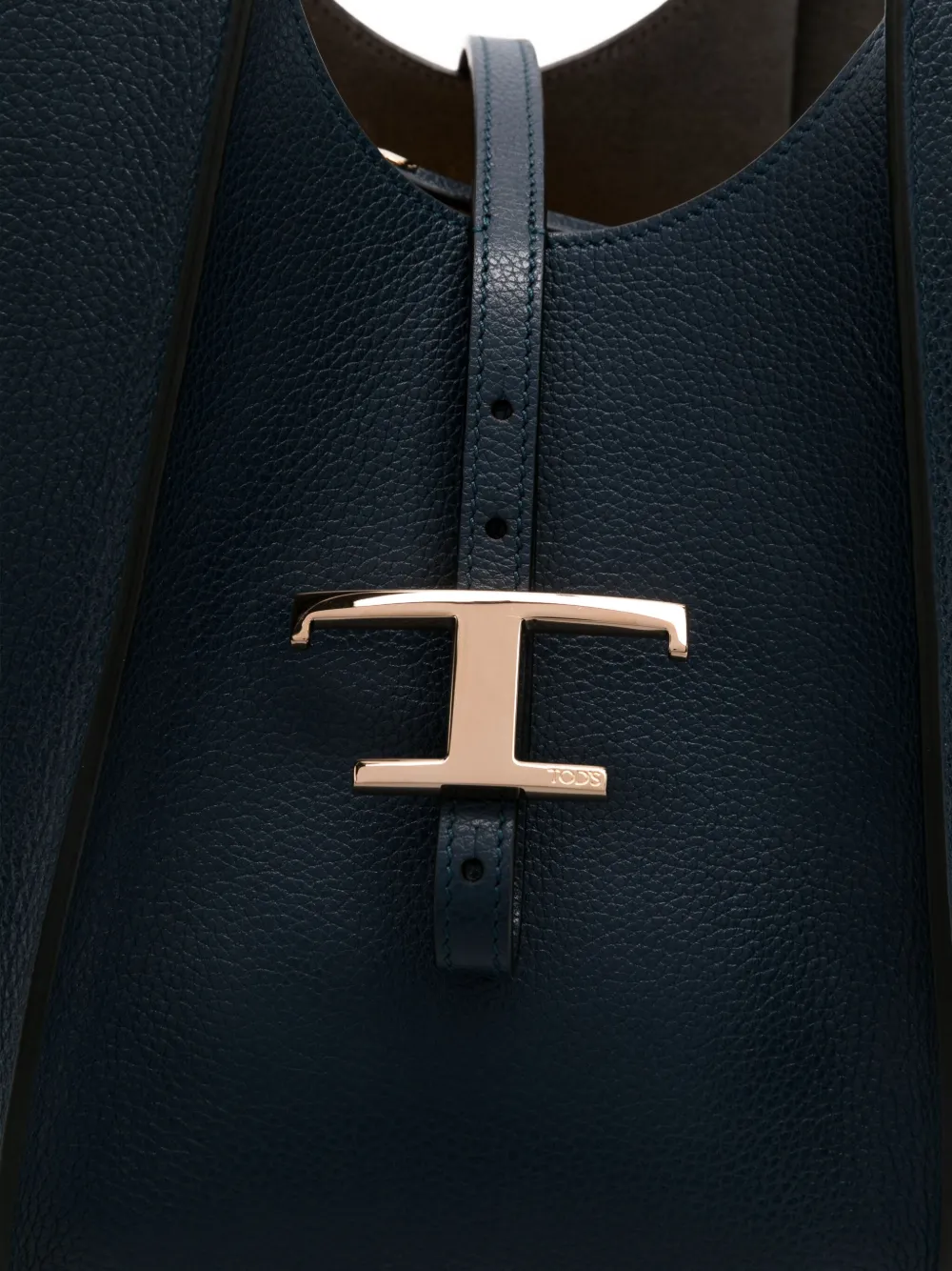 Tod's Medium Leather Tote Bag In Blue