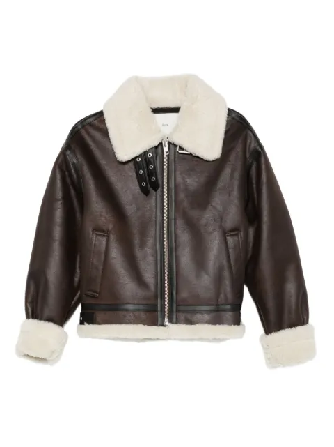 DUNST Dunst shearling-collar jacket