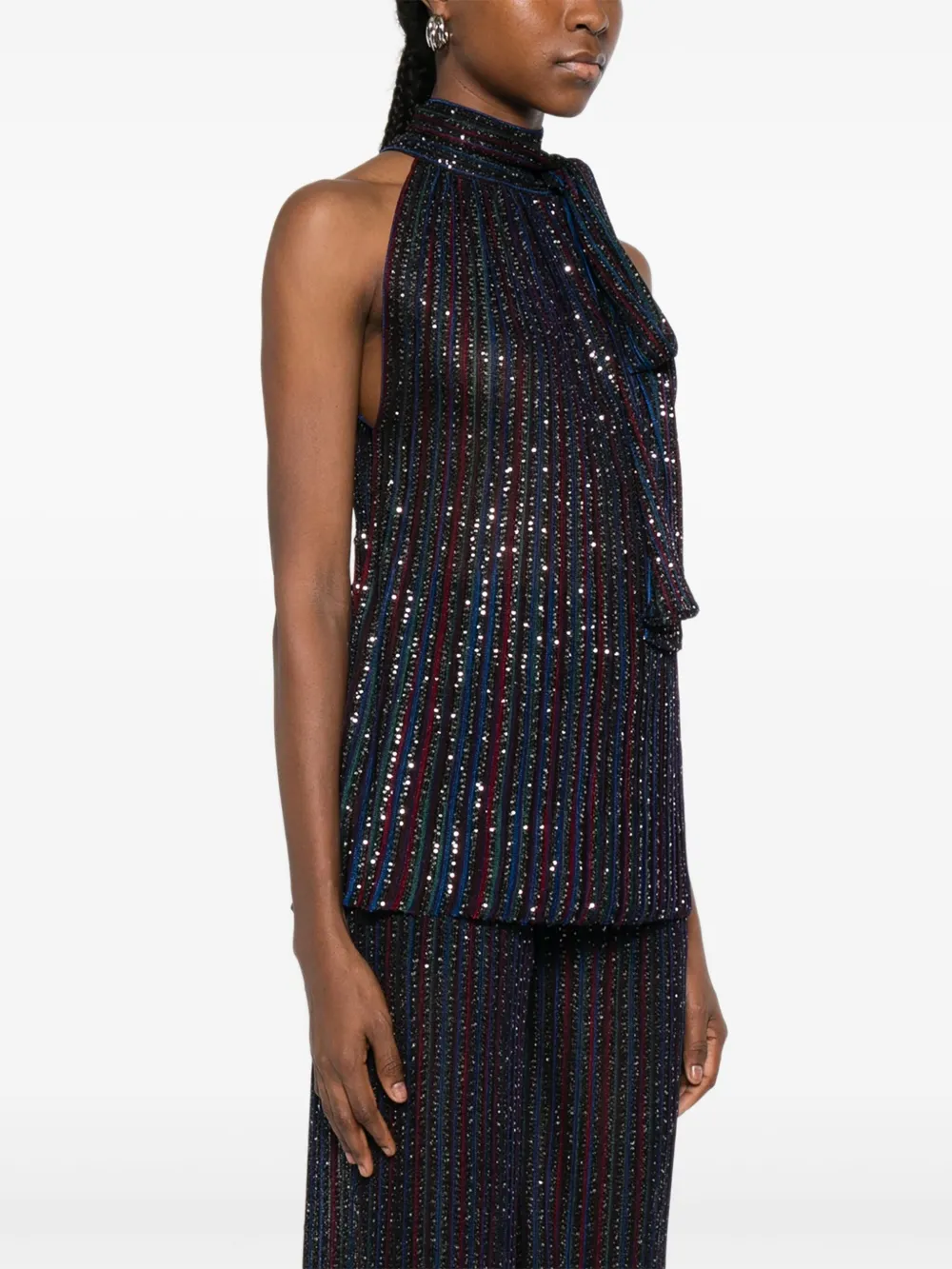 Missoni Striped Top in Multicolour, view 3