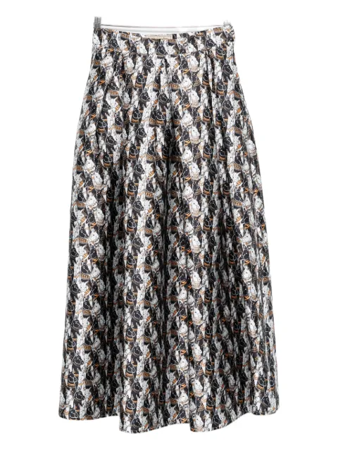 alessandro enriquez pleated midi skirt