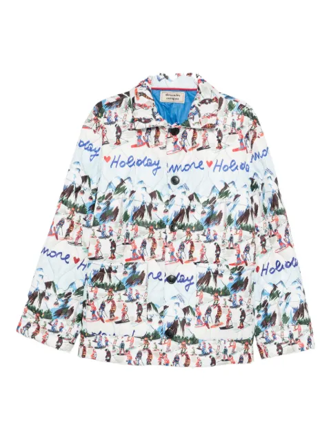 alessandro enriquez printed shirt jacket