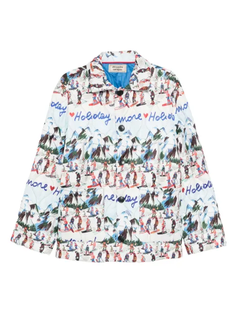 alessandro enriquez sobrecamisa estampada