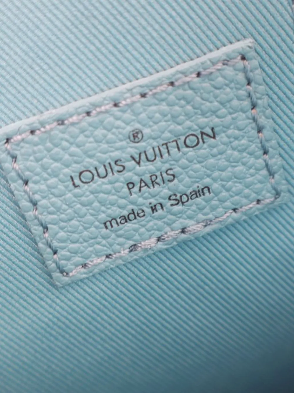 Pre-owned Louis Vuitton 2021-2025 Damier Checkerboard Sac Plat Xs Satchel In Blue