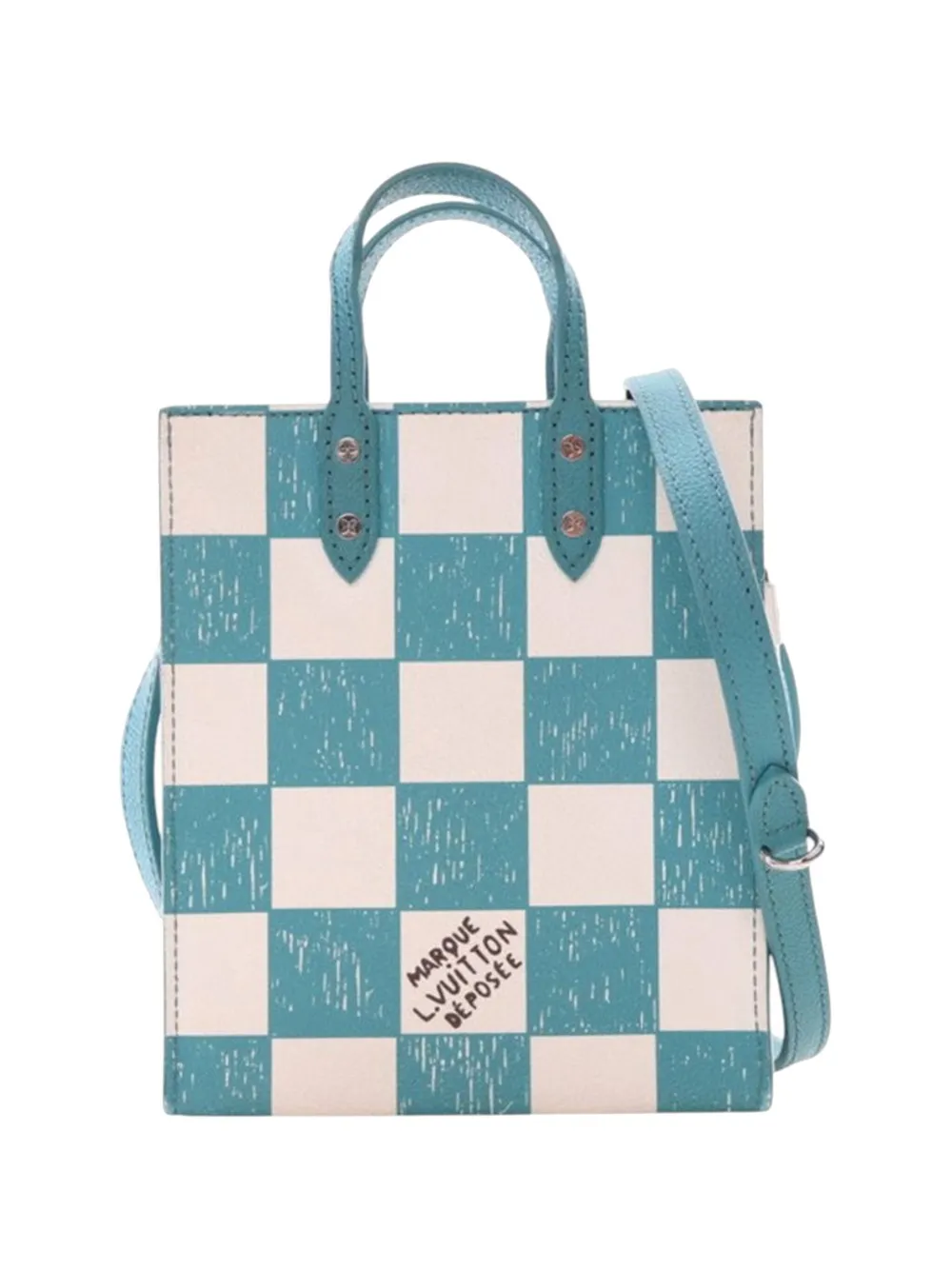 Louis Vuitton Pre-Owned 2021-2025 Damier Checkerboard Sac Plat XS Louis Vuitton Pre-Owned 2021-2025 Damier Checkerboard Sac Plat XS